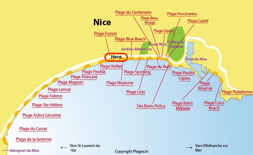 Nice Beach - Promenade Des Anglais Exteriér fotografie